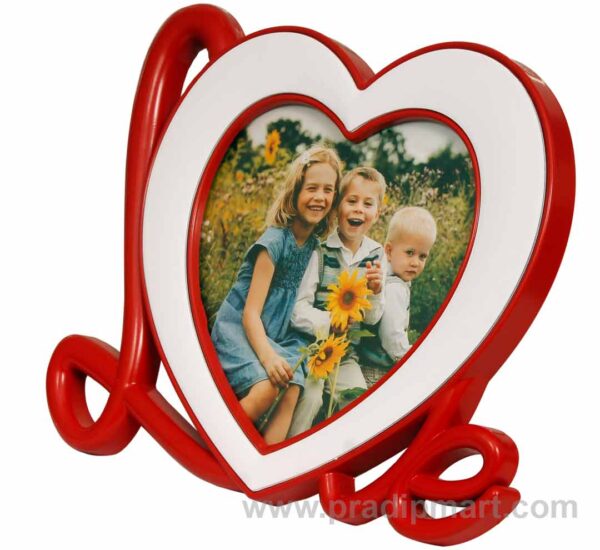 Valentine Gift Items, Multi color Heart or Dil Shape Photo Frame
