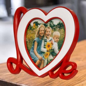 8x10 Photo Frame in Heart Shape with Love