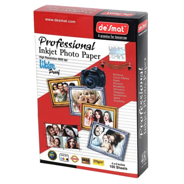 Desmat 4x6 Photo Paper 270 GSM High Glossy 4R Size